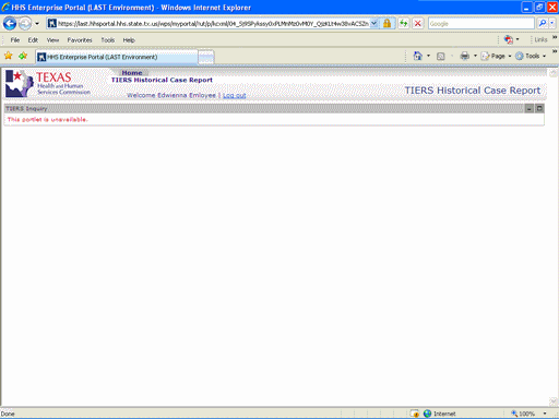 Screenshot of THCR Home Page not available